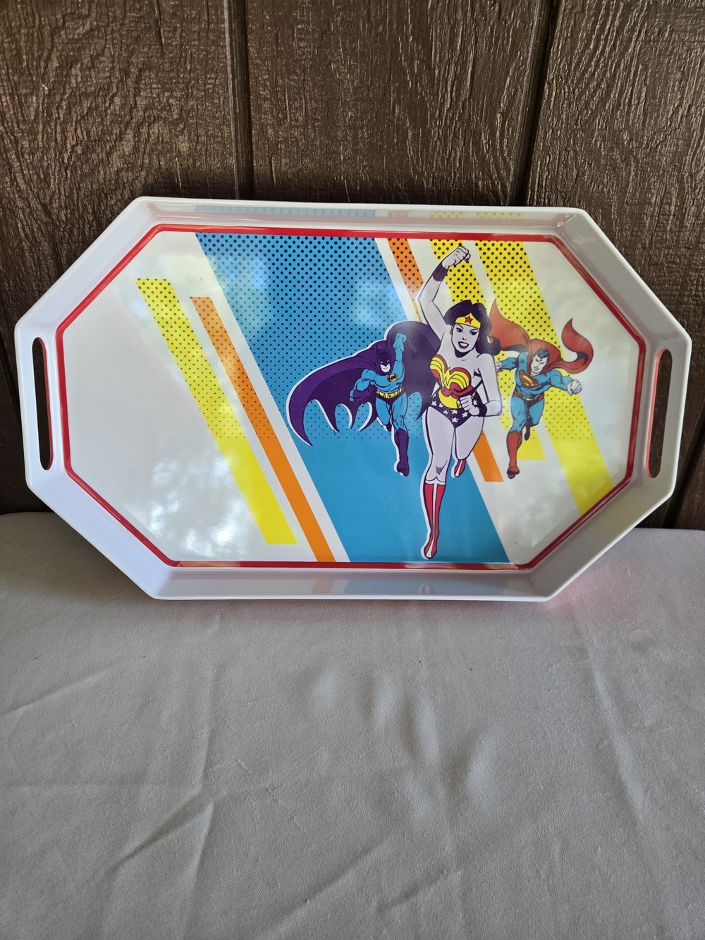 DC Comics Wonder Woman, Batman & Superman Melamine Serving Tray